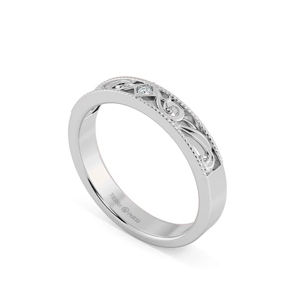 Cặp nhẫn cưới Vintage Wings of Love NCC9009 4